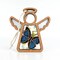 3.5" (H) Morpho Blue Butterfly Ornament - Handcrafted in Texas - Mother's Angels® Christmas Angel Wings Figurine